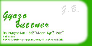 gyozo buttner business card